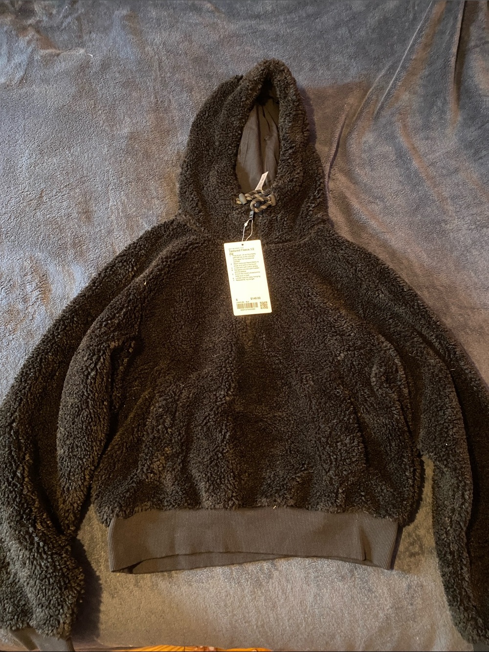 Lululemon 1/2 zip fuzzy hoodie